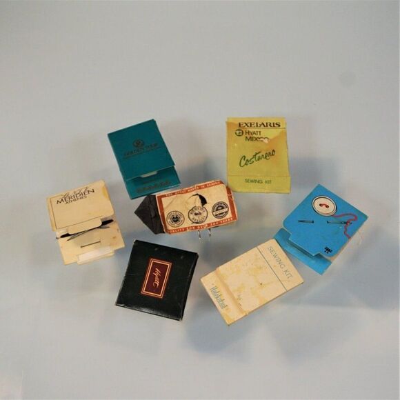Vintage Advertising Matchbook Sewing Kits Travel Mending Kits Hotels - Picture 3 of 4